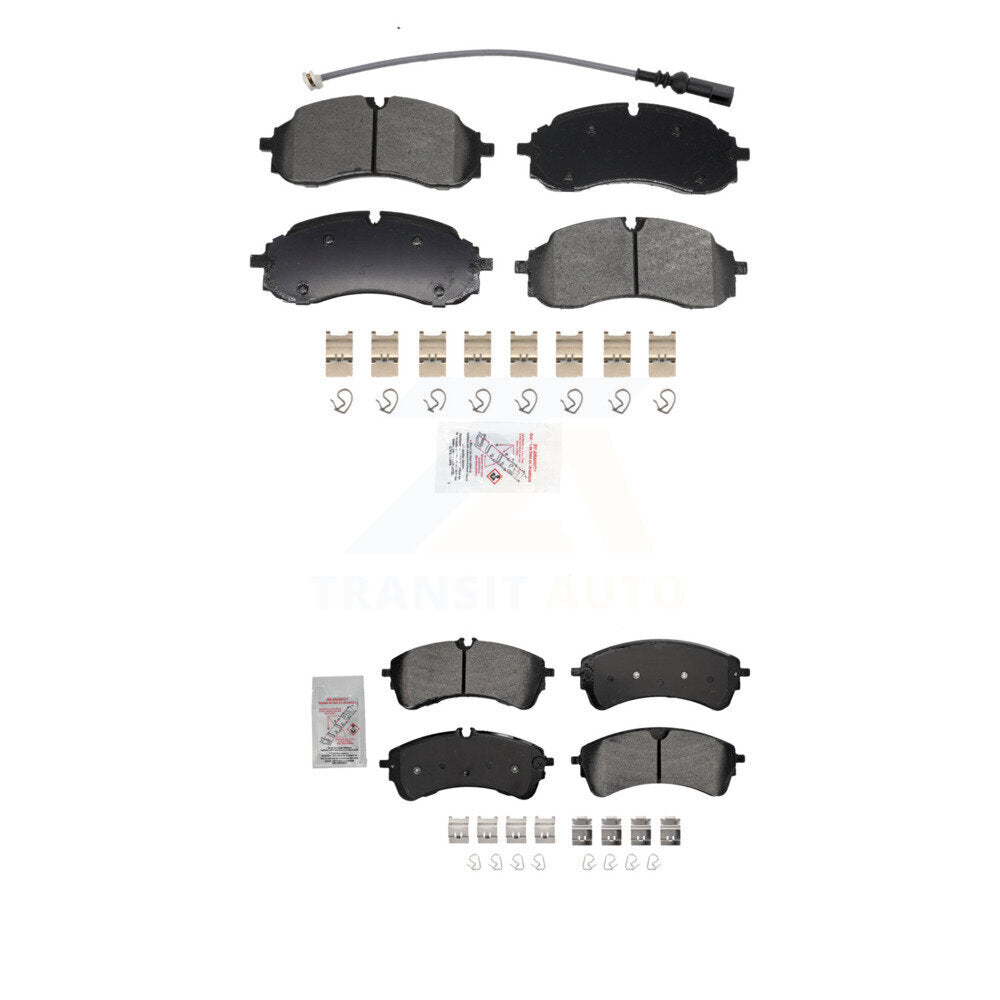 Semi-Metallic Disc Brake Pads Front Rear Kit For Ford Transit-250 Transit-350