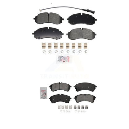 Semi-Metallic Disc Brake Pads Front Rear Kit For Ford Transit-250 Transit-350