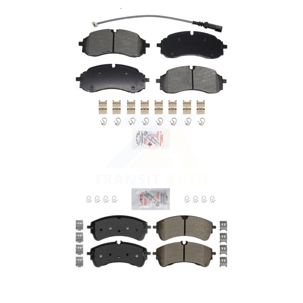 Semi-Metallic Disc Brake Pads Front Rear Kit For Ford Transit-250 Transit-350