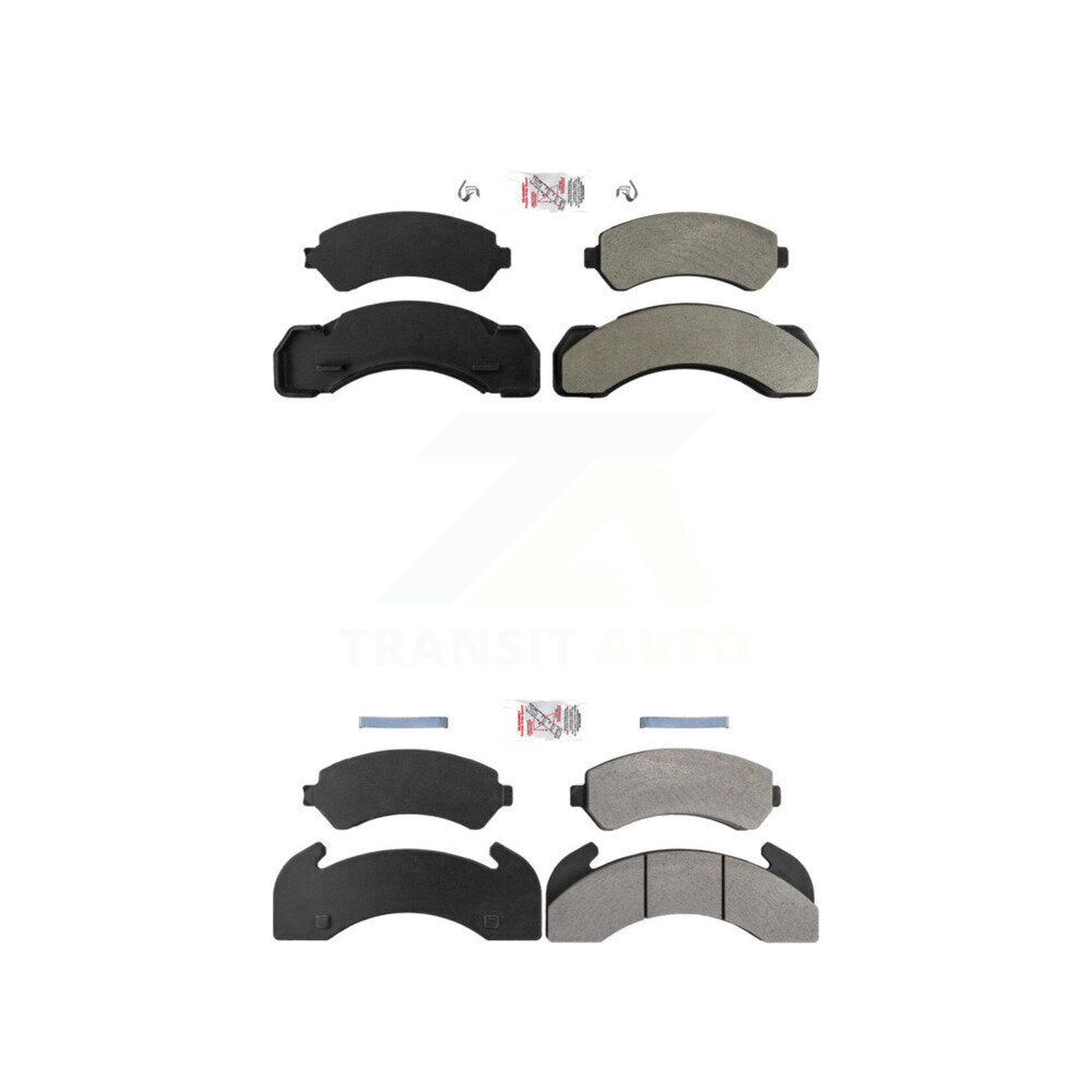 Semi-Metallic Disc Brake Pads Front Rear Kit For International 1724 1754 1452SC