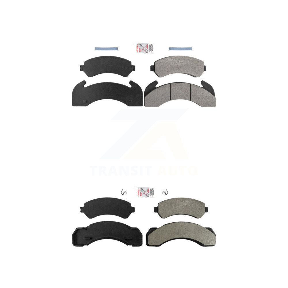 Semi-Metallic Disc Brake Pads Front Rear Kit For International 1724 1754 1452SC
