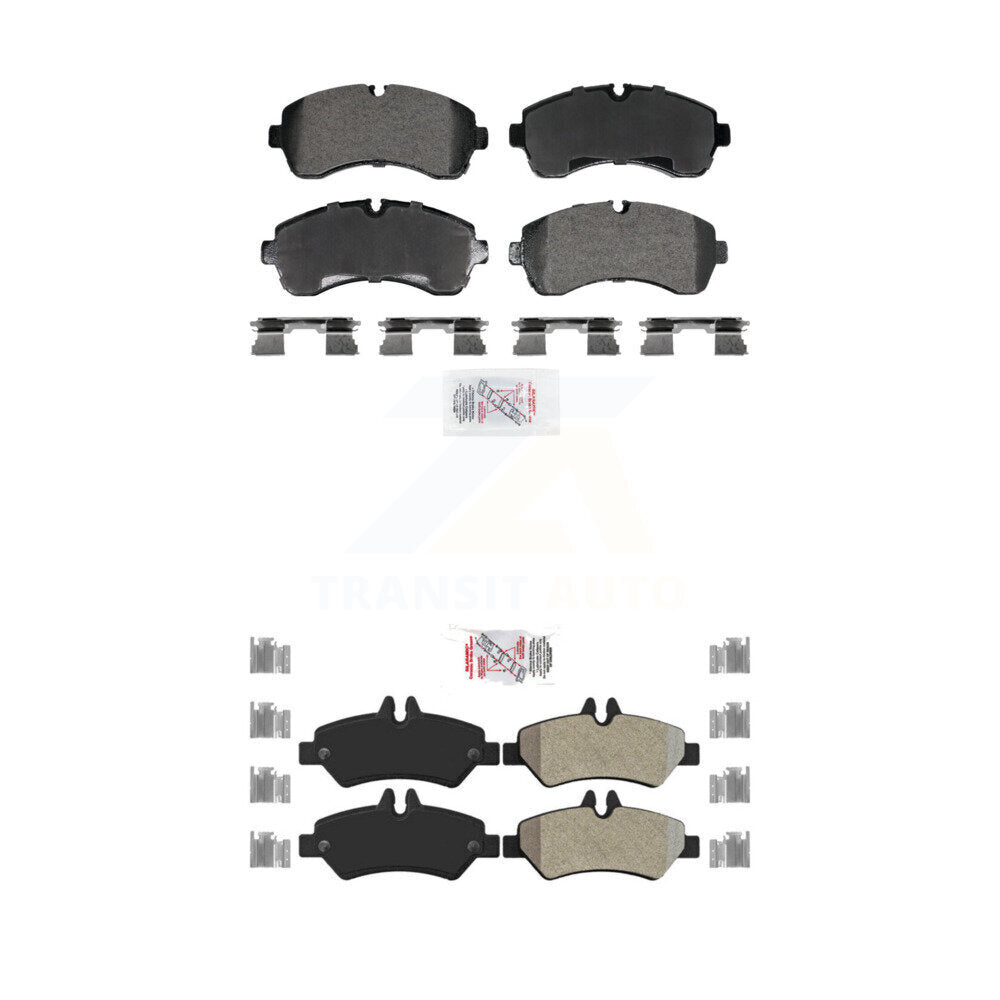 Semi-Metallic Disc Brake Pads Front Rear Kit For Sprinter 3500 Mercedes-Benz