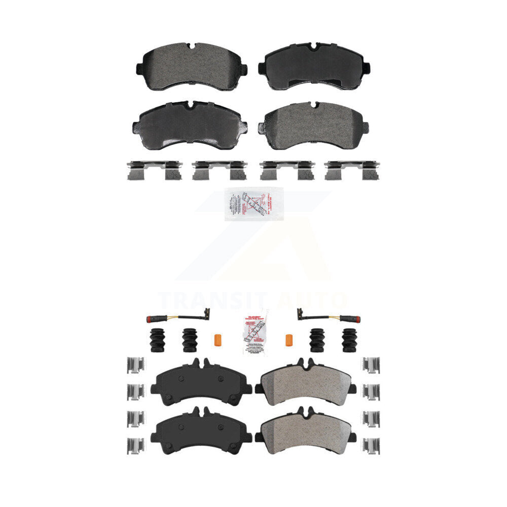 Semi-Metallic Disc Brake Pads Front Rear Kit For Sprinter 3500 Mercedes-Benz