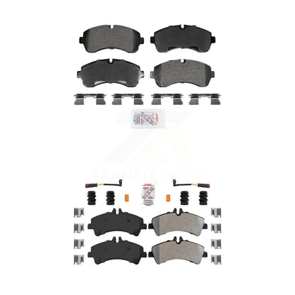 Semi-Metallic Disc Brake Pads Front Rear Kit For Sprinter 3500 Mercedes-Benz