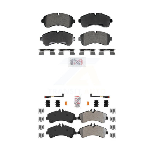 Semi-Metallic Disc Brake Pads Front Rear Kit For Sprinter 3500 Mercedes-Benz