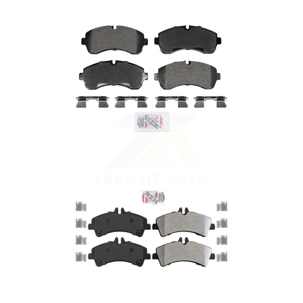 Semi-Metallic Disc Brake Pads Front Rear Kit For Sprinter 3500 Mercedes-Benz