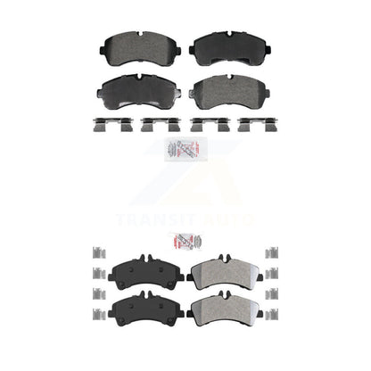 Semi-Metallic Disc Brake Pads Front Rear Kit For Sprinter 3500 Mercedes-Benz