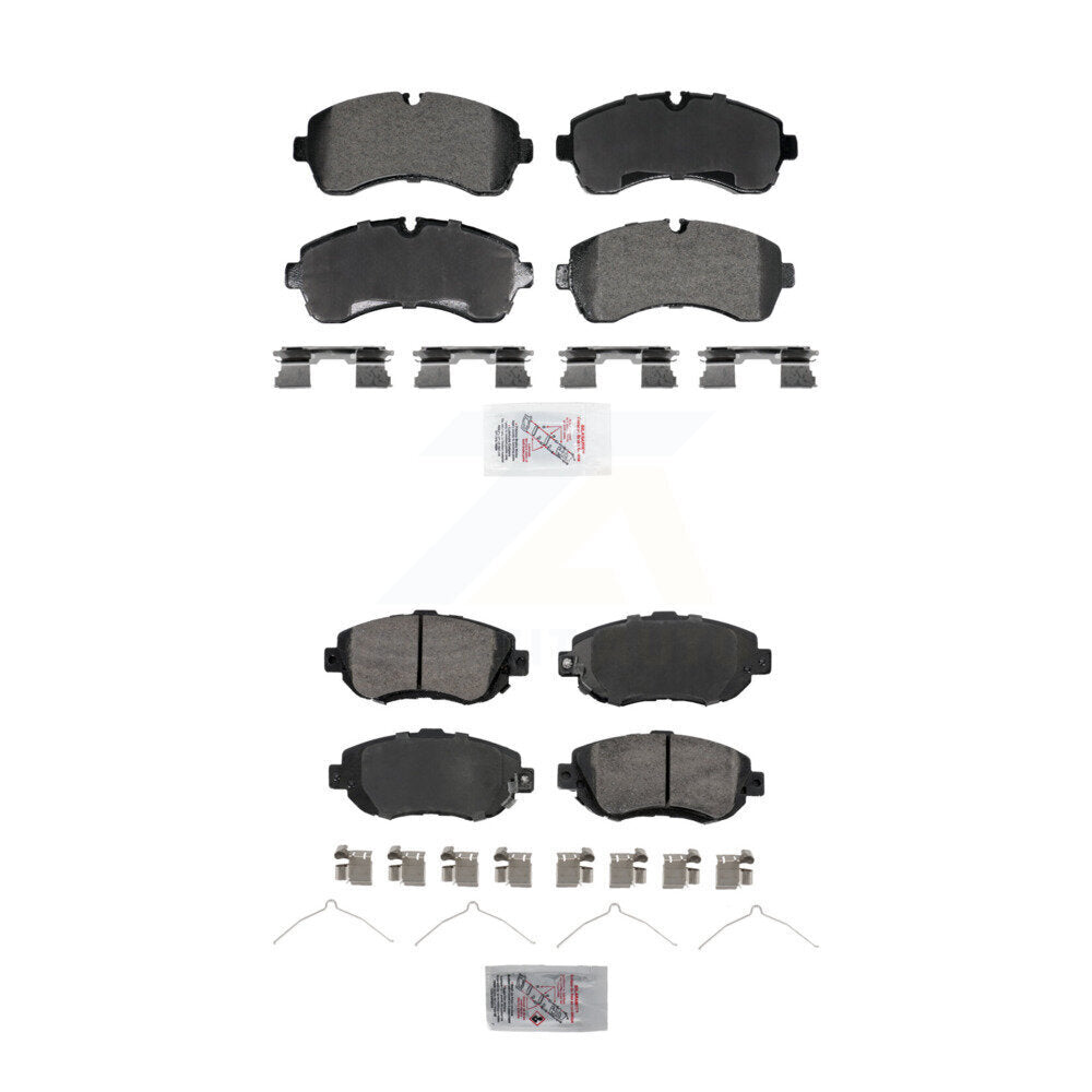Semi-Metallic Disc Brake Pads Front Rear Kit For Mercedes-Benz Sprinter 2500