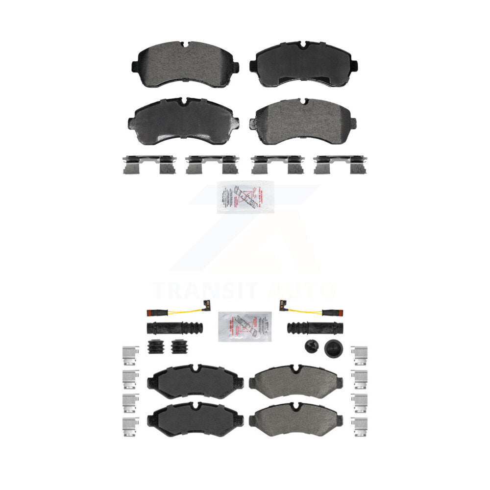 Semi-Metallic Disc Brake Pads Front Rear Kit For Mercedes-Benz Sprinter 2500