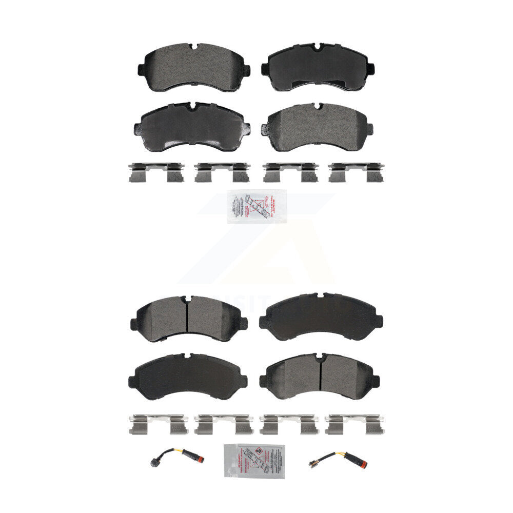 Semi-Metallic Disc Brake Pads Front Rear Kit For Mercedes-Benz Sprinter 3500