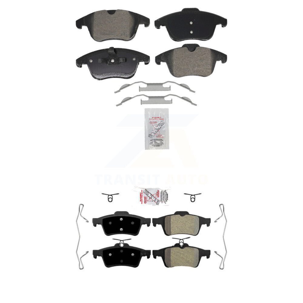 Semi-Metallic Disc Brake Pads Front Rear Kit For 2012 Volvo S40