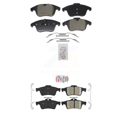 Semi-Metallic Ceramic Disc Brake Pads Front Rear Kit For 2012 Volvo S40