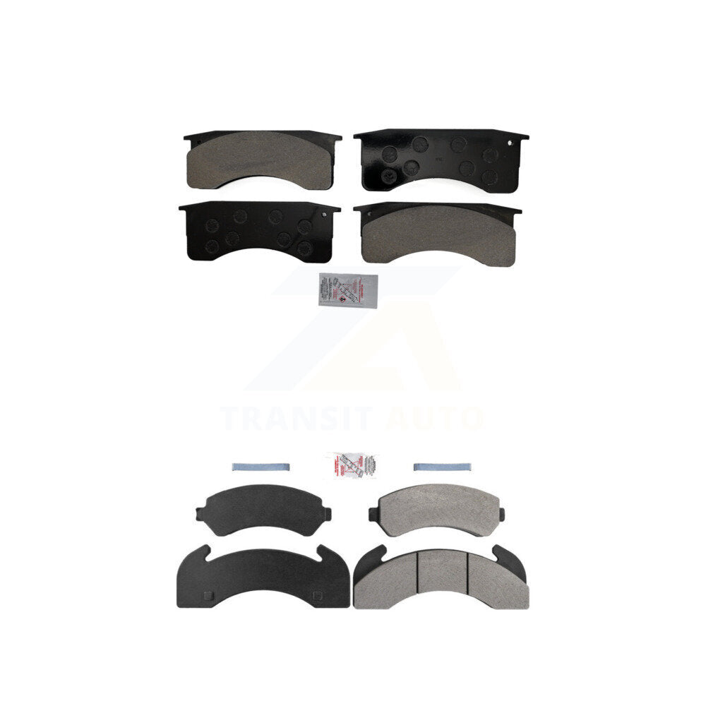 Semi-Metallic Disc Brake Pads Front Rear Kit For Chevrolet T6500 C60 Kodiak