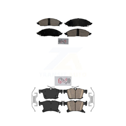 Ceramic Disc Brake Pads Front Rear Kit For 2020-2023 Chrysler Pacifica AWD