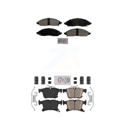 Ceramic Disc Brake Pads Front Rear Kit For 2020-2023 Chrysler Pacifica AWD