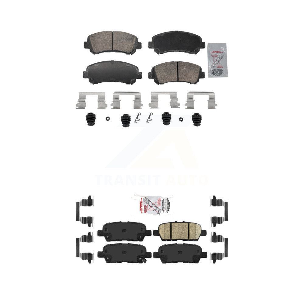 Ceramic Disc Brake Pads Front Rear Kit For Nissan Rogue Sentra Maxima Juke