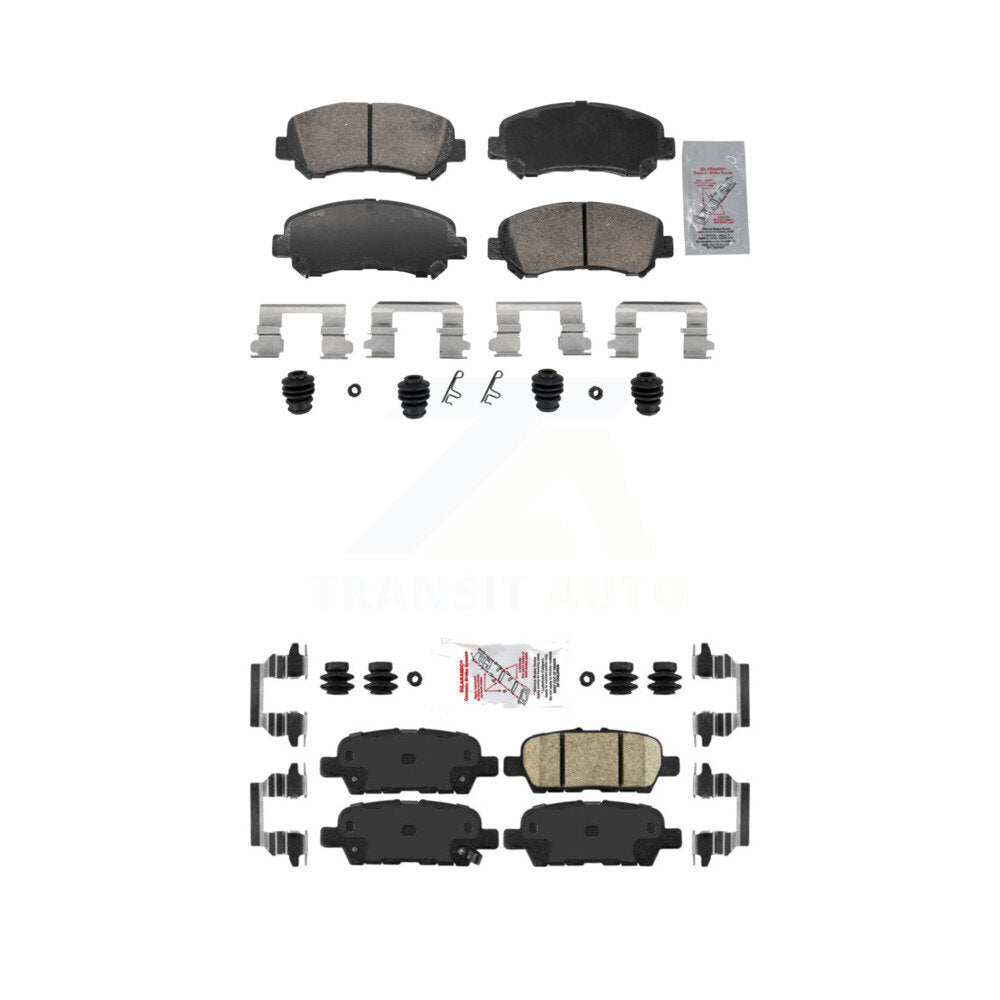 Ceramic Disc Brake Pads Front Rear Kit For Nissan Rogue Sentra Maxima Juke