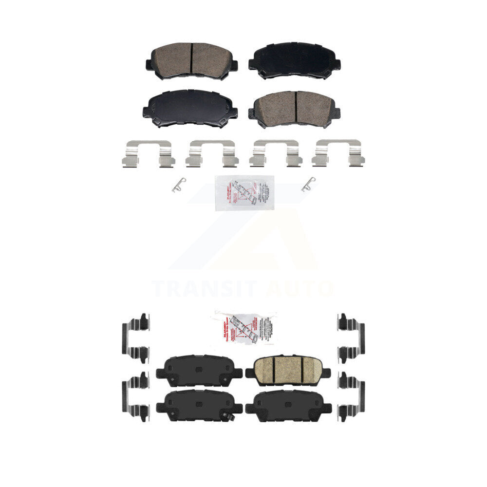 Ceramic Disc Brake Pads Front Rear Kit For Nissan Rogue Sentra Maxima Juke