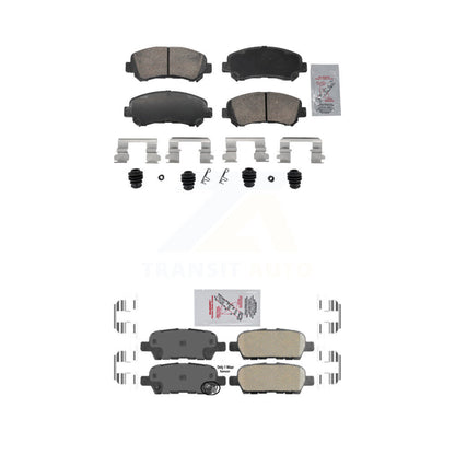 Ceramic Disc Brake Pads Front Rear Kit For Nissan Rogue Sentra Maxima Juke