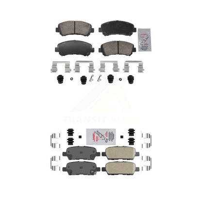 Ceramic Disc Brake Pads Front Rear Kit For Nissan Rogue Sentra Maxima Juke
