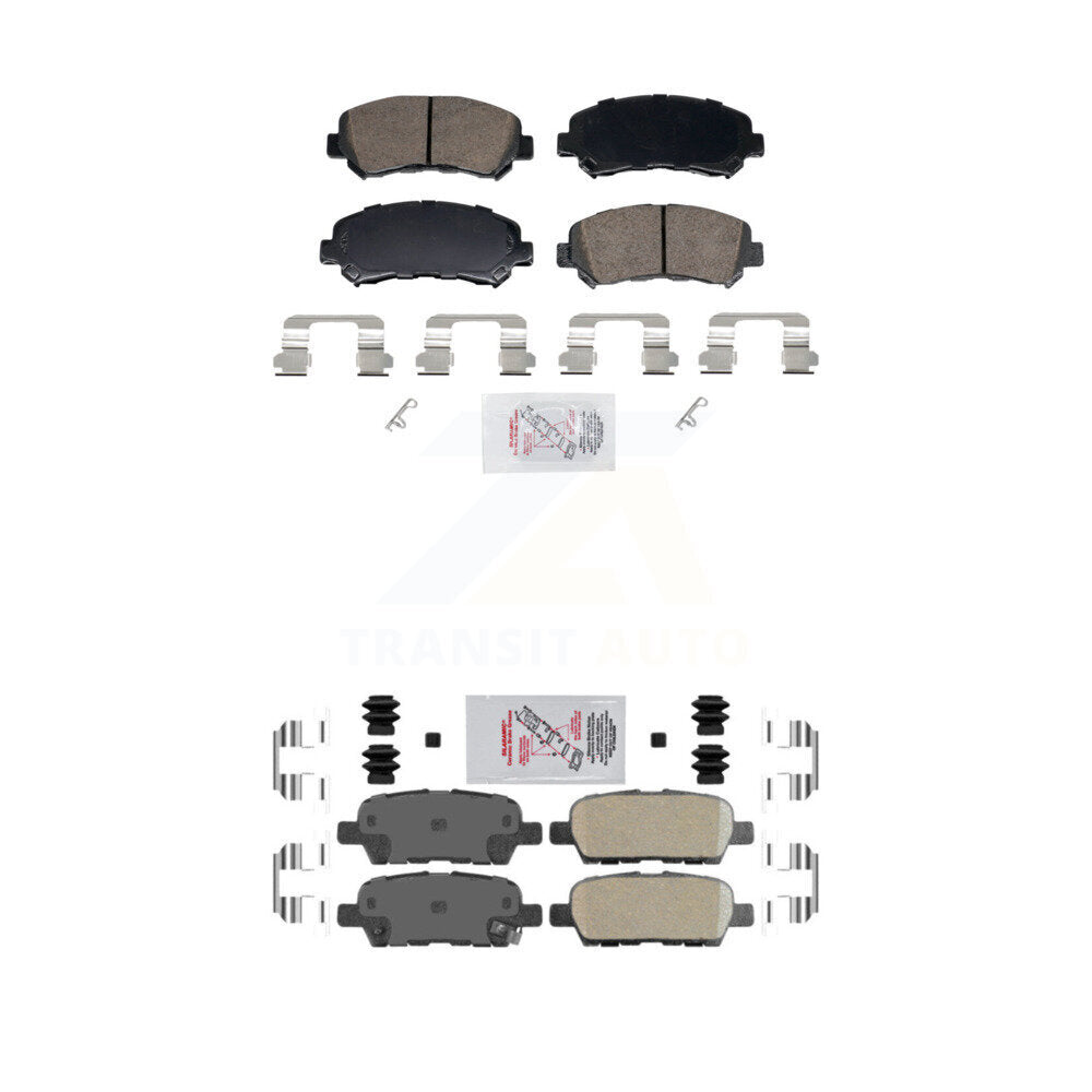 Ceramic Disc Brake Pads Front Rear Kit For Nissan Rogue Sentra Maxima Juke