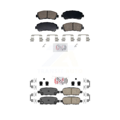 Ceramic Disc Brake Pads Front Rear Kit For 2007-2012 Nissan Sentra SE-R Spec V