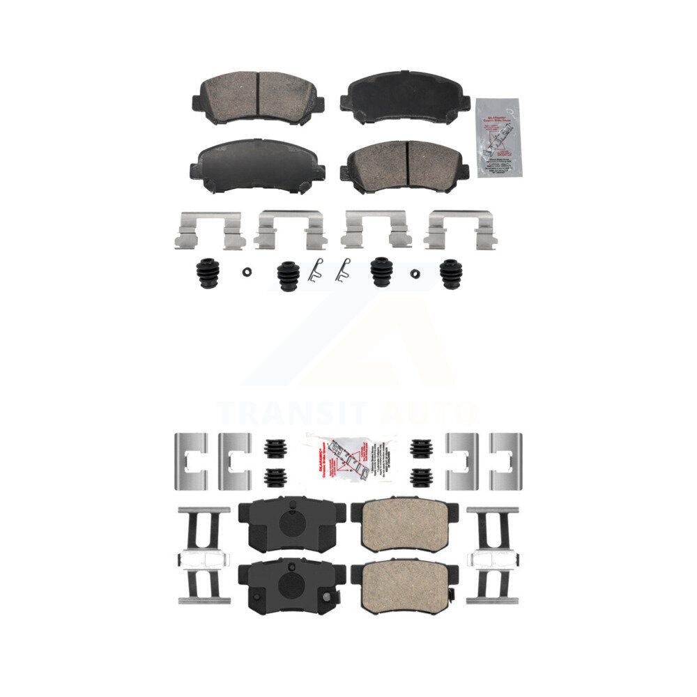 Ceramic Disc Brake Pads Front Rear Kit For 2010-2013 Suzuki Kizashi