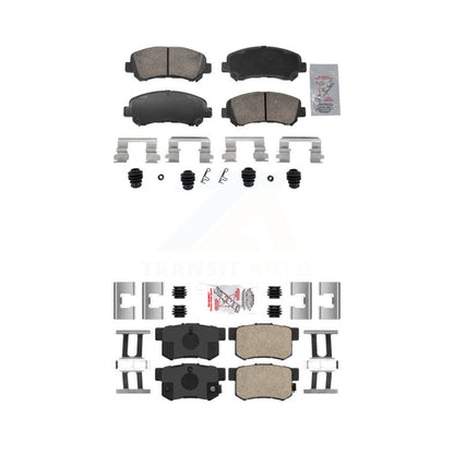 Ceramic Disc Brake Pads Front Rear Kit For 2010-2013 Suzuki Kizashi