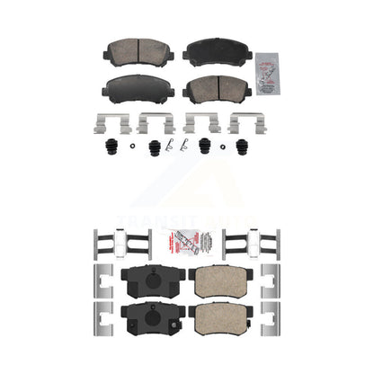 Ceramic Disc Brake Pads Front Rear Kit For 2010-2013 Suzuki Kizashi