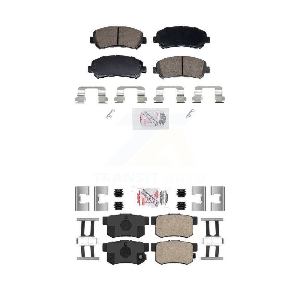Ceramic Disc Brake Pads Front Rear Kit For 2010-2013 Suzuki Kizashi