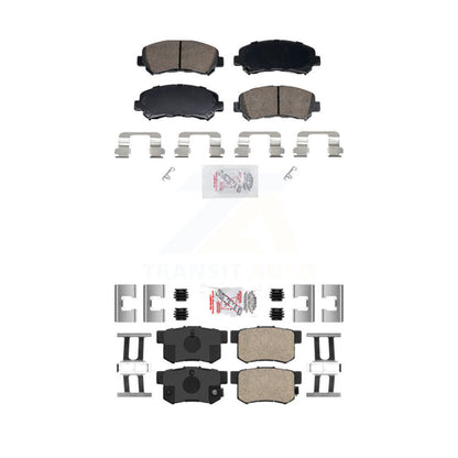 Ceramic Disc Brake Pads Front Rear Kit For 2010-2013 Suzuki Kizashi