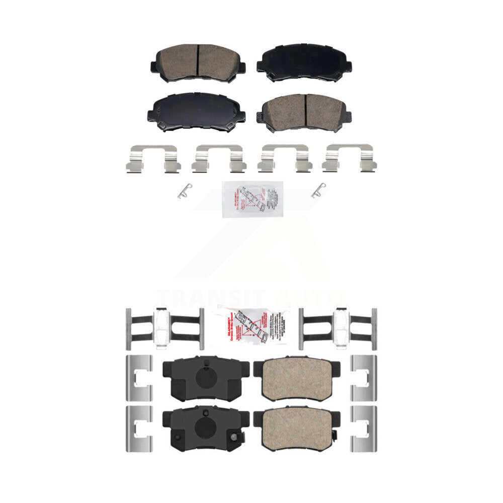 Ceramic Disc Brake Pads Front Rear Kit For 2010-2013 Suzuki Kizashi