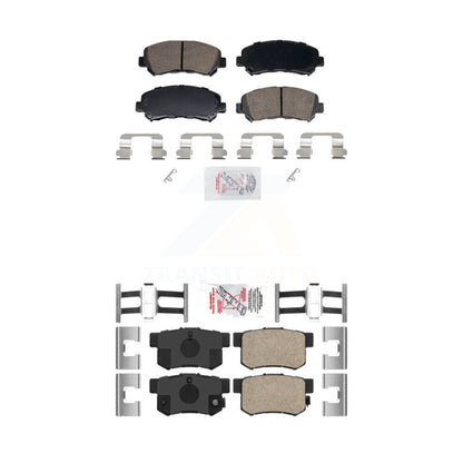 Ceramic Disc Brake Pads Front Rear Kit For 2010-2013 Suzuki Kizashi