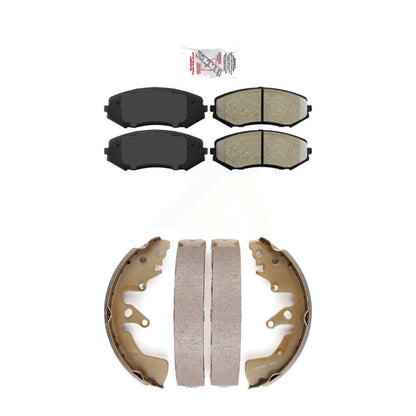 Semi-Metallic Disc Brake Pads Front Rear Kit For 2006-2008 Suzuki Grand Vitara