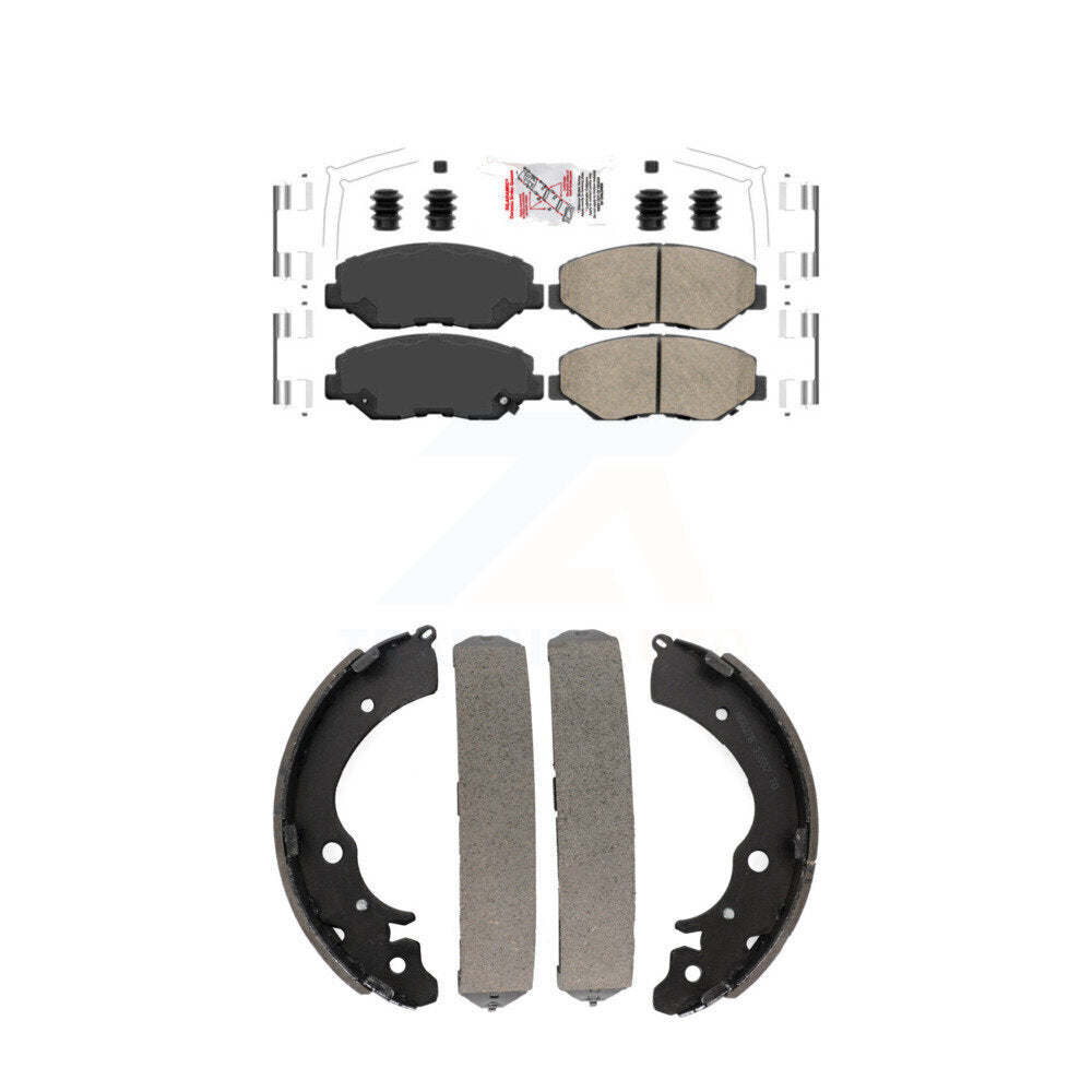 Ceramic Disc Brake Pads Front Rear Kit For Honda Accord Fit