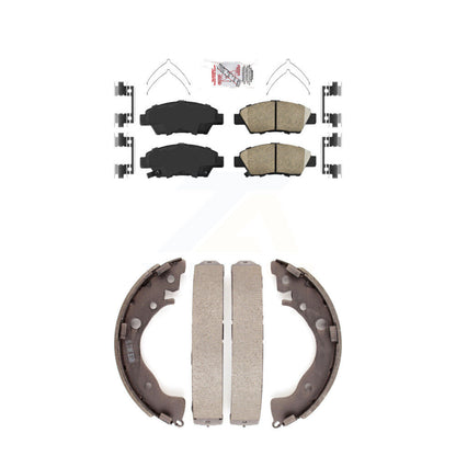 Ceramic Disc Brake Pads Front Rear Kit For Honda Fit