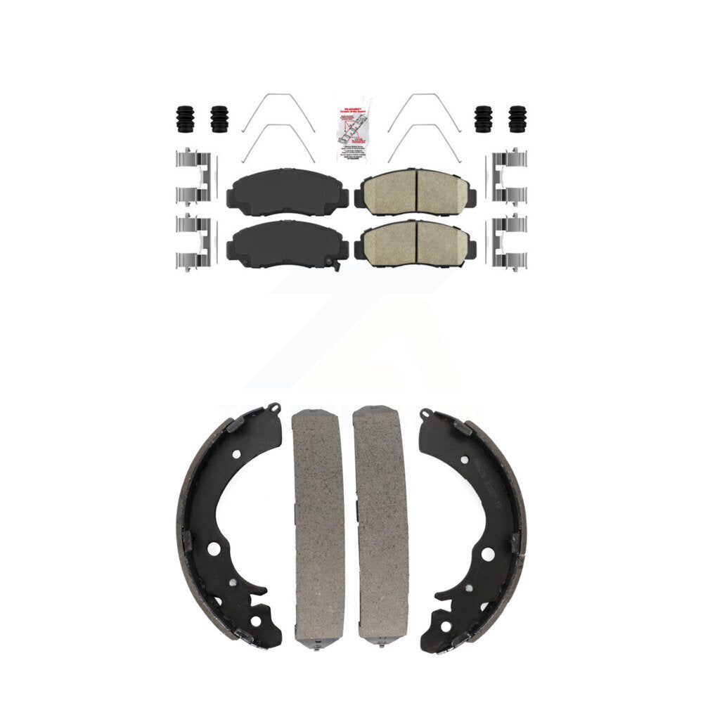 Ceramic Disc Brake Pads Front Rear Kit For Honda Civic Accord