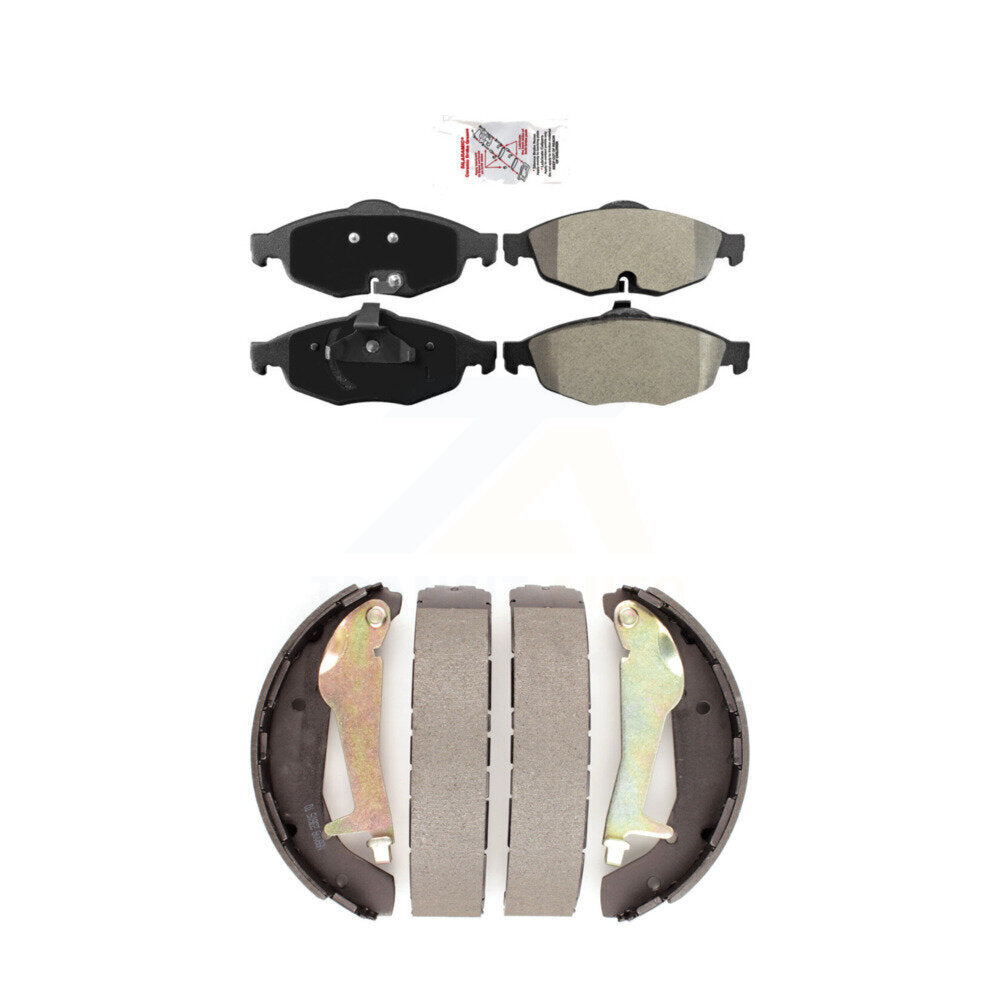 Semi-Metallic Disc Brake Pads Front Rear Kit For Chrysler Sebring Dodge Stratus