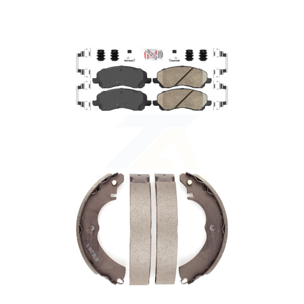 Ceramic Disc Brake Pads Front Rear Kit For Mitsubishi Lancer