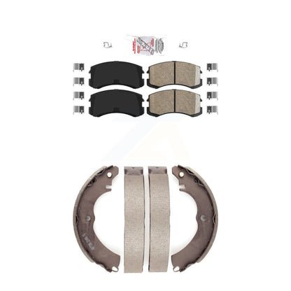 Ceramic Disc Brake Pads Front Rear Kit For Mitsubishi Lancer