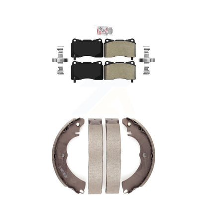 Semi-Metallic Disc Brake Pads Front Rear Kit For Mitsubishi Lancer