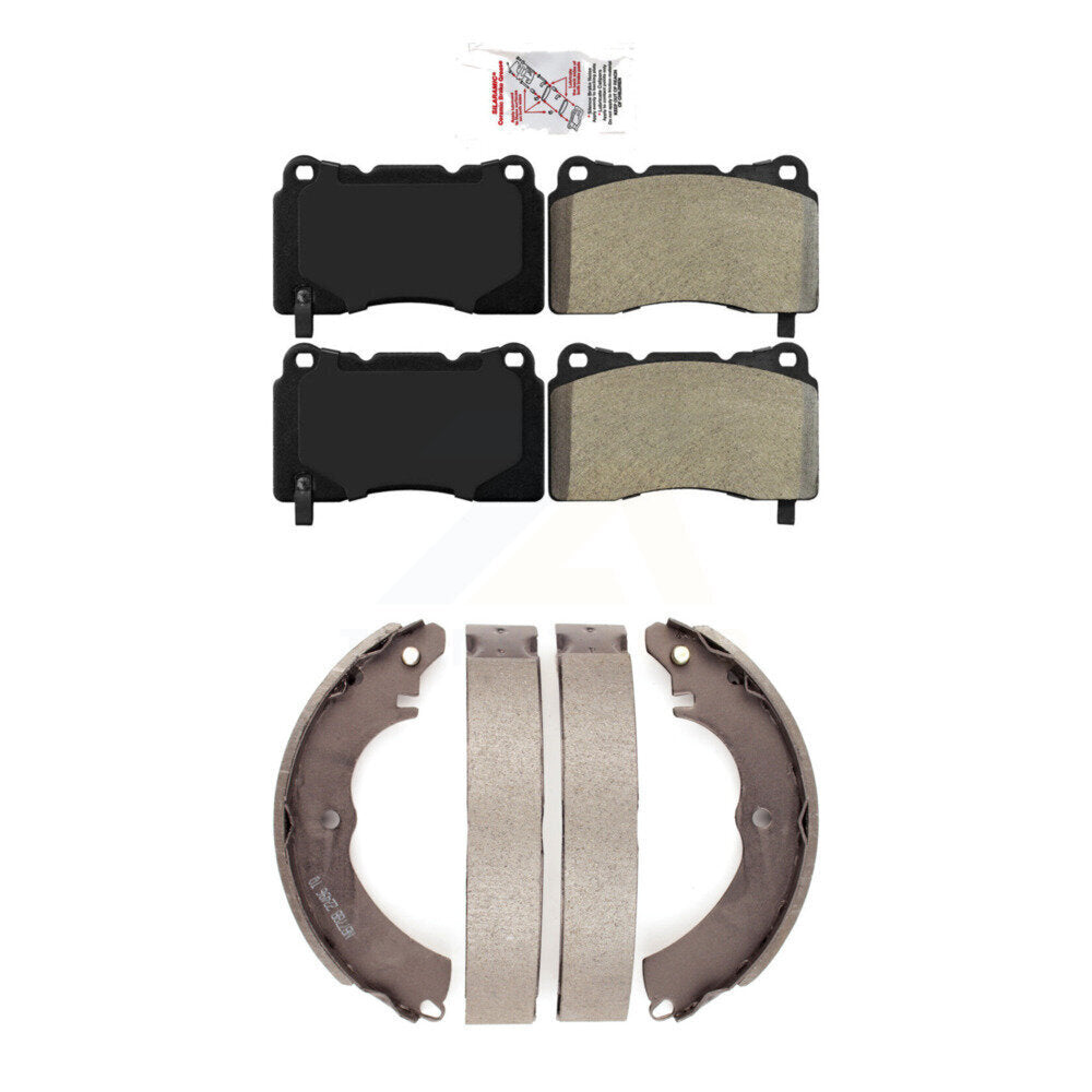 Semi-Metallic Disc Brake Pads Front Rear Kit For Mitsubishi Lancer
