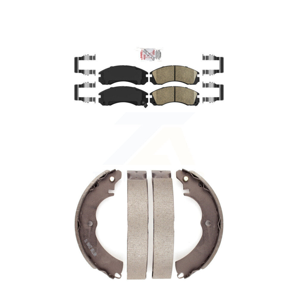 Ceramic Disc Brake Pads Front Rear Kit For Mitsubishi Lancer