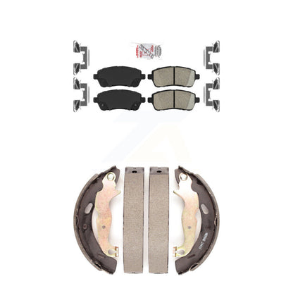 Ceramic Disc Brake Pads Front Rear Kit For Ford Fiesta