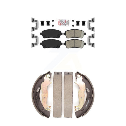 Ceramic Disc Brake Pads Front Rear Kit For Ford Fiesta