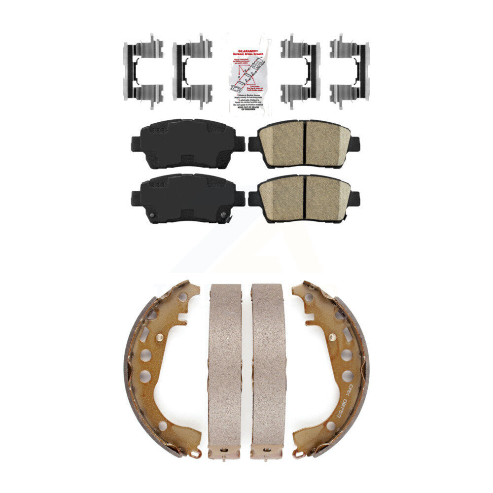 Ceramic Disc Brake Pads Front Rear Kit For Toyota Prius Celica Scion xB xA