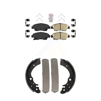 Ceramic Disc Brake Pads Front Rear Kit For Honda Civic