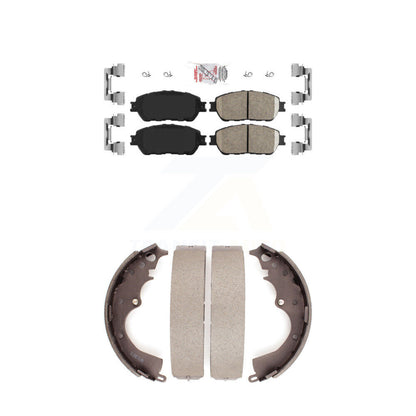 Ceramic Disc Brake Pads Front Rear Kit For 05-15 Toyota Tacoma With 5 Lug Wheels