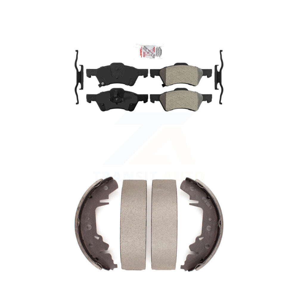 Semi-Metallic Disc Brake Pads Front Rear Kit For Dodge Caravan Grand Chrysler &