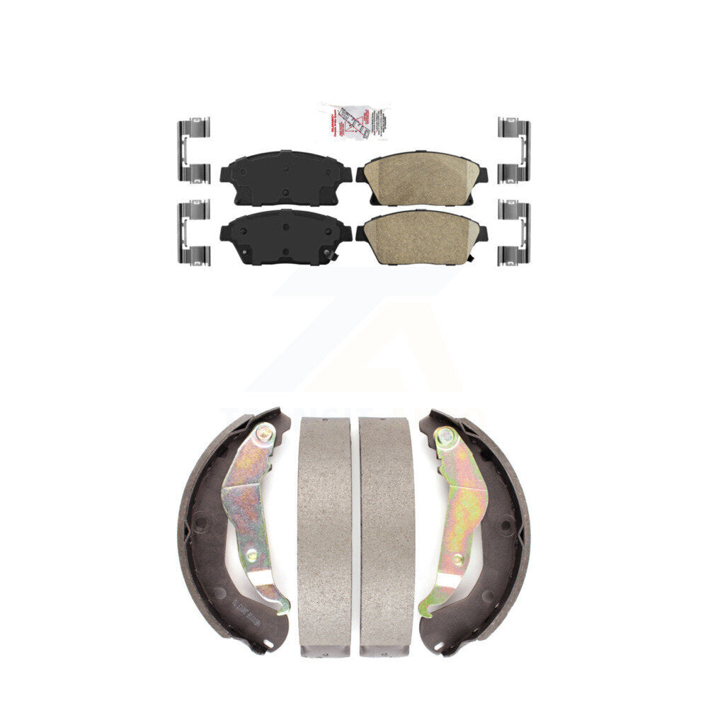 Ceramic Disc Brake Pads Front Rear Kit For 2013-2017 Chevrolet Trax